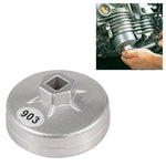 Strumento di rimozione presa chiave per filtro olio in alluminio da 74 mm 14 flauto per BMW AUDI Benz, 903