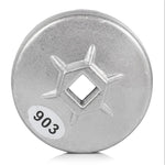 Strumento di rimozione presa chiave per filtro olio in alluminio da 74 mm 14 flauto per BMW AUDI Benz, 903
