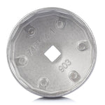 Strumento di rimozione presa chiave per filtro olio in alluminio da 74 mm 14 flauto per BMW AUDI Benz, 903