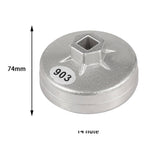 Strumento di rimozione presa chiave per filtro olio in alluminio da 74 mm 14 flauto per BMW AUDI Benz, 903
