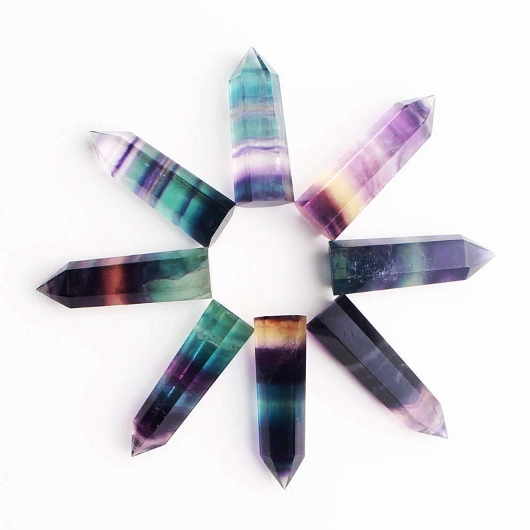 Colonna di cristallo esagonale in pietra grezza naturale Ornamenti colorati per colonne di fluorite, 3.5-4 cm, 4.1-4.9 cm, 5-6 cm, 6.1-6.4 cm, 6.5-7 cm, 7.1-7.4 cm, 7.5-8 cm, 8.1-9 cm, 9.1-10 cm, 10.1-11 cm, 11.1-12 cm, 12.1-13 cm, 13.1-14 cm, 14.1-15 ...