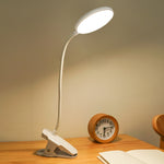 Lampada da scrivania a LED con clip Lampada da comodino con protezione per gli occhi USB, Plug-in, Charging 1200mAh, Charging 800mAh