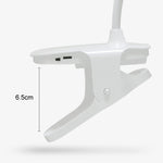 Lampada da scrivania a LED con clip Lampada da comodino con protezione per gli occhi USB, Plug-in, Charging 1200mAh, Charging 800mAh