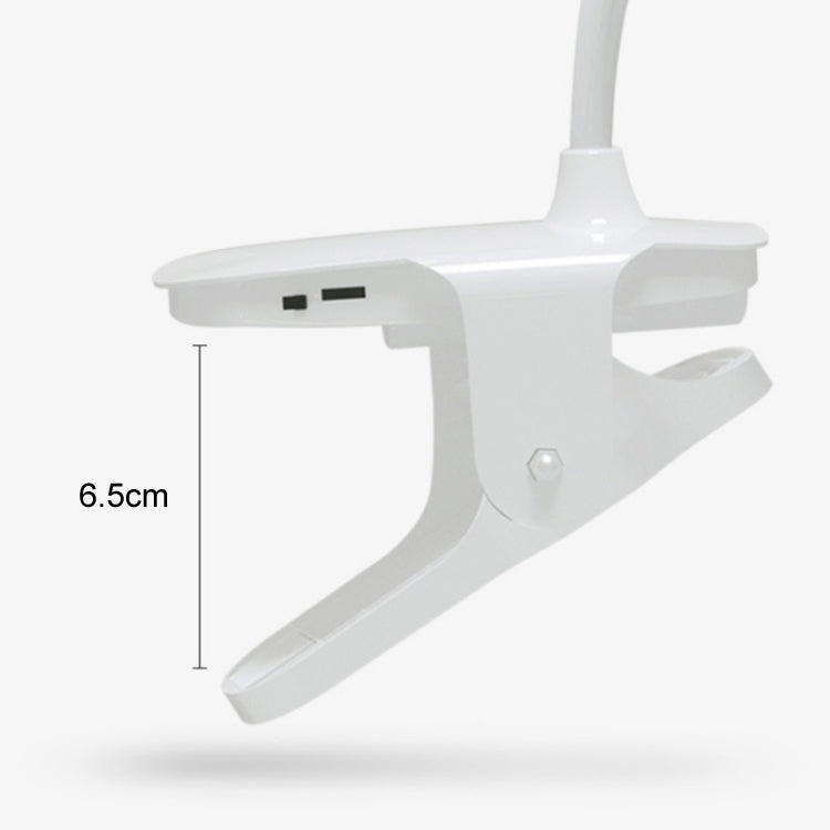 Lampada da scrivania a LED con clip Lampada da comodino con protezione per gli occhi USB, Plug-in, Charging 1200mAh, Charging 800mAh