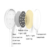 Lampada da scrivania a LED con clip Lampada da comodino con protezione per gli occhi USB, Plug-in, Charging 1200mAh, Charging 800mAh