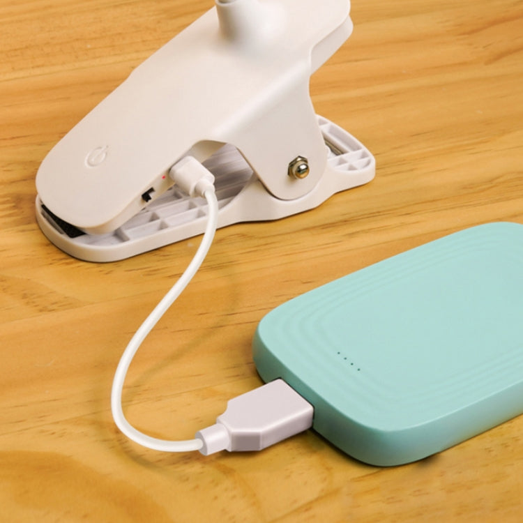 Lampada da scrivania a LED con clip Lampada da comodino con protezione per gli occhi USB, Plug-in, Charging 1200mAh, Charging 800mAh