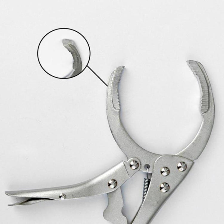 Chiave per filtro dell'olio Pinza per rimozione chiave filtro olio Attrezzi speciali per la riparazione di auto Pinza per nucleo olio macchina con impugnatura di bloccaggio, Oil Filter Wrench Pliers