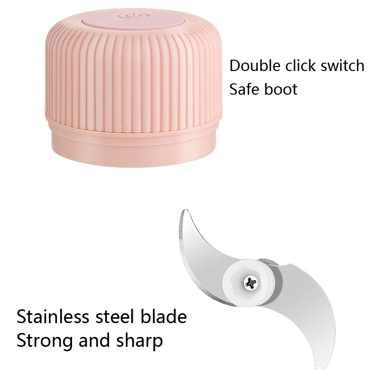Macchina per tagliare le verdure per uso domestico, schiacciapatate elettrico USB per aglio, mini macchina da cucina per bambini, 100ml, 250ml, 100ml + 250ml