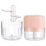 Macchina per tagliare le verdure per uso domestico, schiacciapatate elettrico USB per aglio, mini macchina da cucina per bambini, 100ml, 250ml, 100ml + 250ml