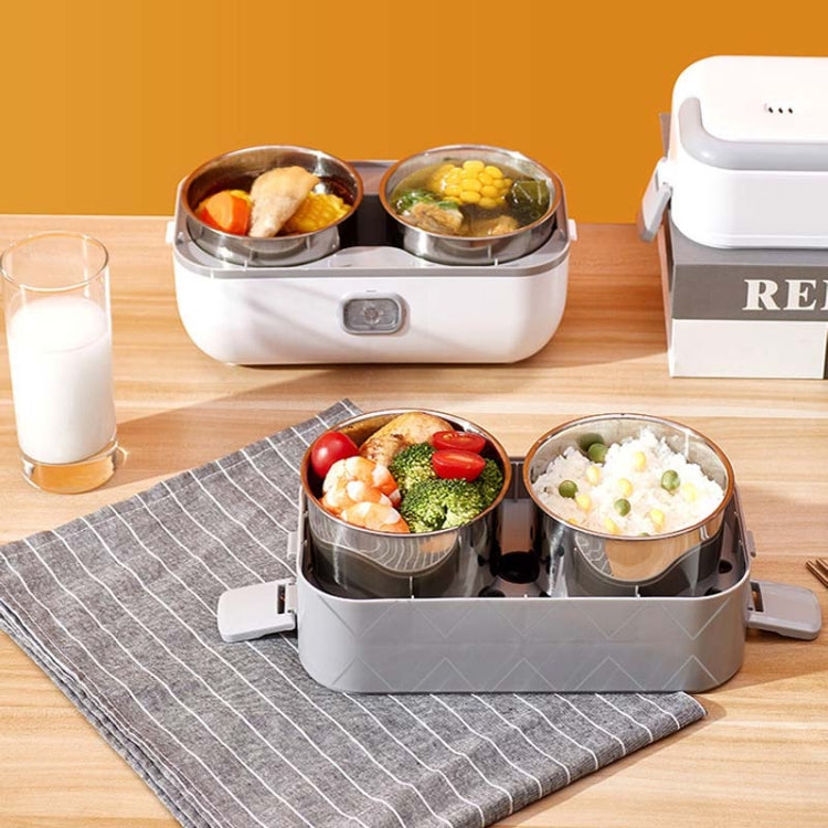Il contenitore per il pranzo con riscaldamento elettrico e conservazione del calore può essere collegato al fornello di riso per chi lavora in ufficio, UK Plug Double-gut, EU Plug Double-gut, US Plug Double-gut, UK Plug Four Gallbladder                ...