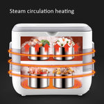 Il contenitore per il pranzo con riscaldamento elettrico e conservazione del calore può essere collegato al fornello di riso per chi lavora in ufficio, UK Plug Double-gut, EU Plug Double-gut, US Plug Double-gut, UK Plug Four Gallbladder                ...