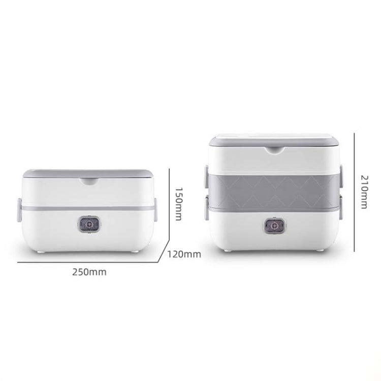 Il contenitore per il pranzo con riscaldamento elettrico e conservazione del calore può essere collegato al fornello di riso per chi lavora in ufficio, UK Plug Double-gut, EU Plug Double-gut, US Plug Double-gut, UK Plug Four Gallbladder                ...
