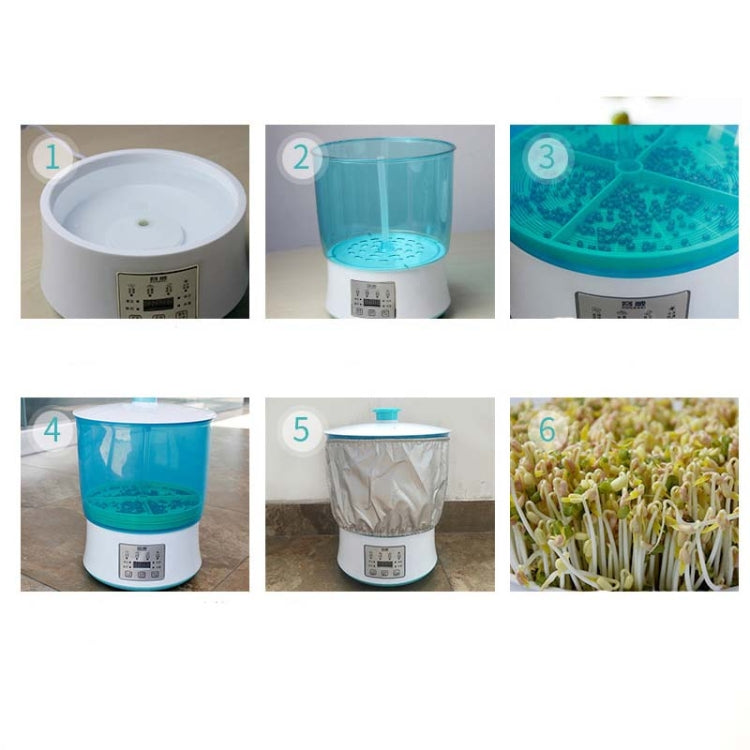 RONGWEI Macchina per germogli di soia Barile automatico per germogli di soia di grande capacità per uso domestico, spina CN, Double Layer, Double Layer+Plate+ 3m Cable, 3-layer Model+3m  Cable, 3-layer+Plate+3m Cable, Double Layer+Double Plate+3m  Cable