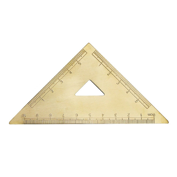 4 strumenti di misurazione del righello da disegno retrò in ottone, 0-10cm Isosceles Triangle Ruler, 0-10cm Right Angle Triangle Ruler, 0-15cm Wave Ruler, 0-15cm Ruler, 0-18cm Ruler, 0-120mm Caliper Single Scale, 0-180 Degree Protractor                ...