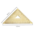 4 strumenti di misurazione del righello da disegno retrò in ottone, 0-10cm Isosceles Triangle Ruler, 0-10cm Right Angle Triangle Ruler, 0-15cm Wave Ruler, 0-15cm Ruler, 0-18cm Ruler, 0-120mm Caliper Single Scale, 0-180 Degree Protractor                ...
