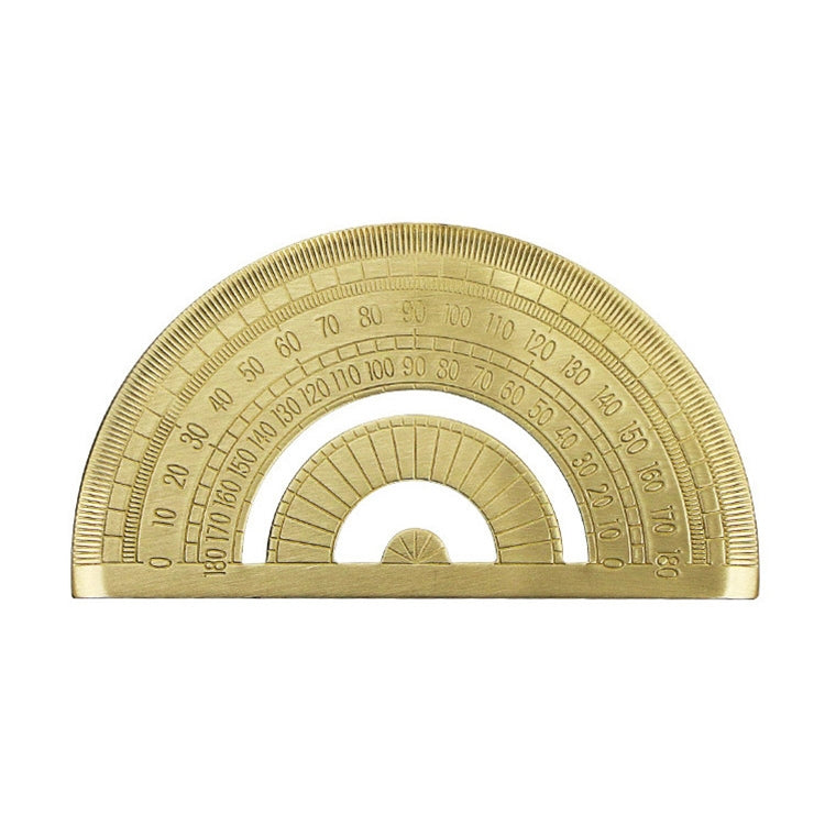 4 strumenti di misurazione del righello da disegno retrò in ottone, 0-10cm Isosceles Triangle Ruler, 0-10cm Right Angle Triangle Ruler, 0-15cm Wave Ruler, 0-15cm Ruler, 0-18cm Ruler, 0-120mm Caliper Single Scale, 0-180 Degree Protractor                ...
