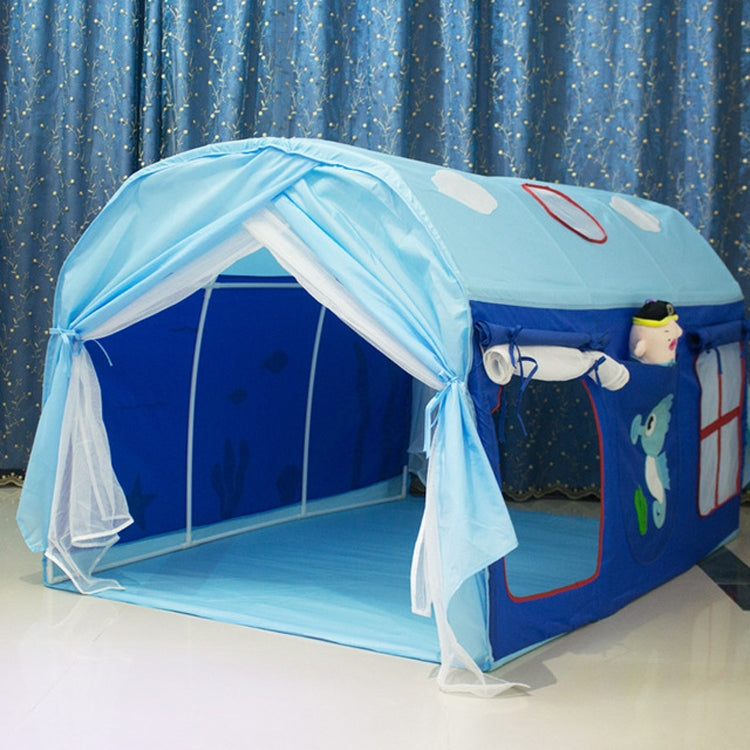 Tenda da letto per bambini tunnel con rete antizanzare