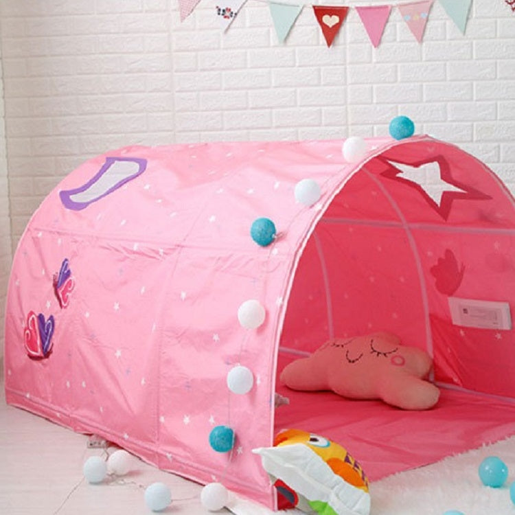 Tenda da gioco per tunnel per bambini a casa, Blue, Pink, Blue with Mosquito Net, Pink with Mosquito Net
