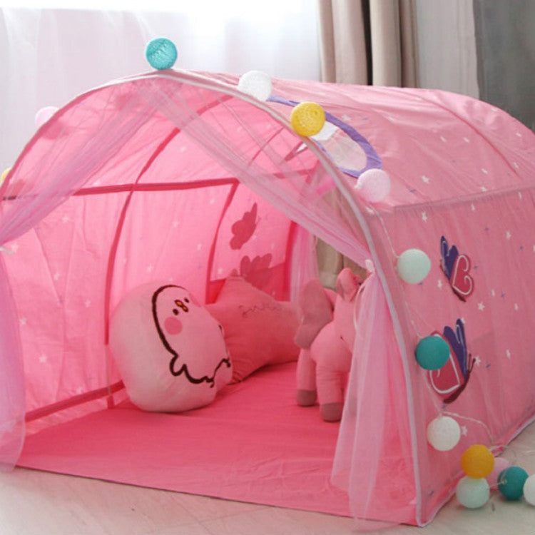 Tenda da gioco per tunnel per bambini a casa, Blue, Pink, Blue with Mosquito Net, Pink with Mosquito Net