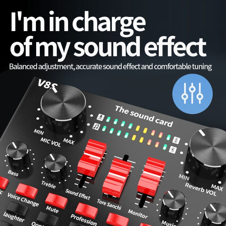 Scheda audio V8S con microfono BM700 per registrazione