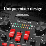 Scheda audio V8S con microfono BM700 per registrazione