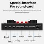 Scheda audio V8S con microfono BM700 per registrazione