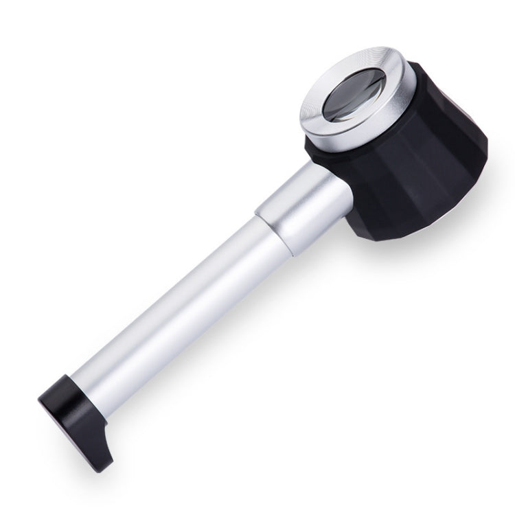 Lente d'ingrandimento palmare 45x con scala e 3 LED