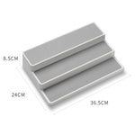 Scaffale per condimenti per cucina domestica a tre strati da 2 pezzi, Kitchen Storage Rack