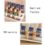 Scaffale per condimenti per cucina domestica a tre strati da 2 pezzi, Kitchen Storage Rack