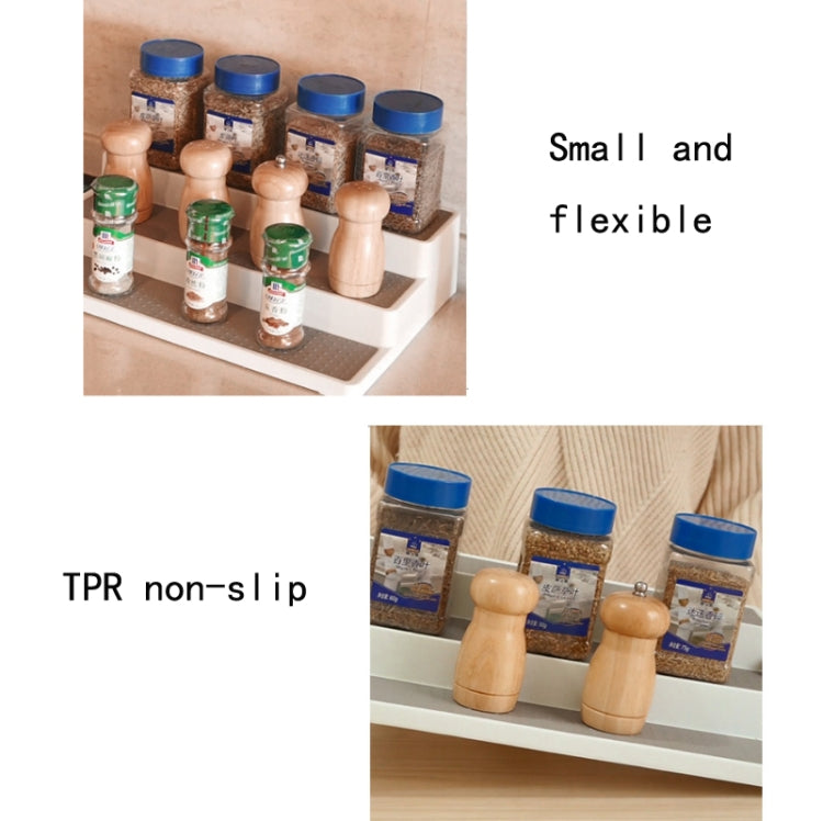 Scaffale per condimenti per cucina domestica a tre strati da 2 pezzi, Kitchen Storage Rack