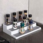 Scaffale per condimenti per cucina domestica a tre strati da 2 pezzi, Kitchen Storage Rack