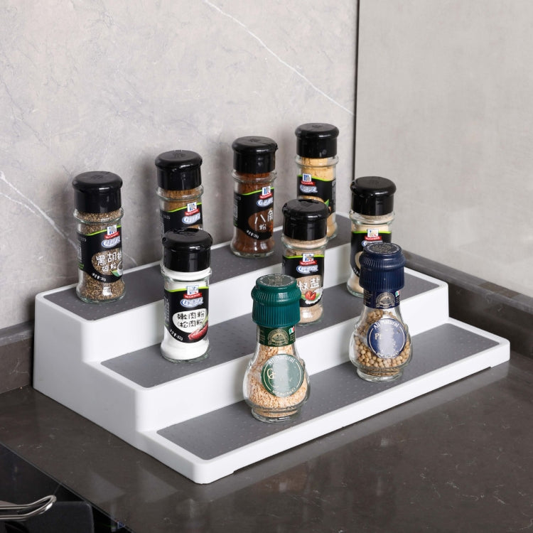 Scaffale per condimenti per cucina domestica a tre strati da 2 pezzi, Kitchen Storage Rack