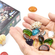 3 pezzi di pietre preziose colorate, tesoro archeologico, scavo, giocattolo creativo puzzle fai da te, 3 PCS DIY Puzzle Toy