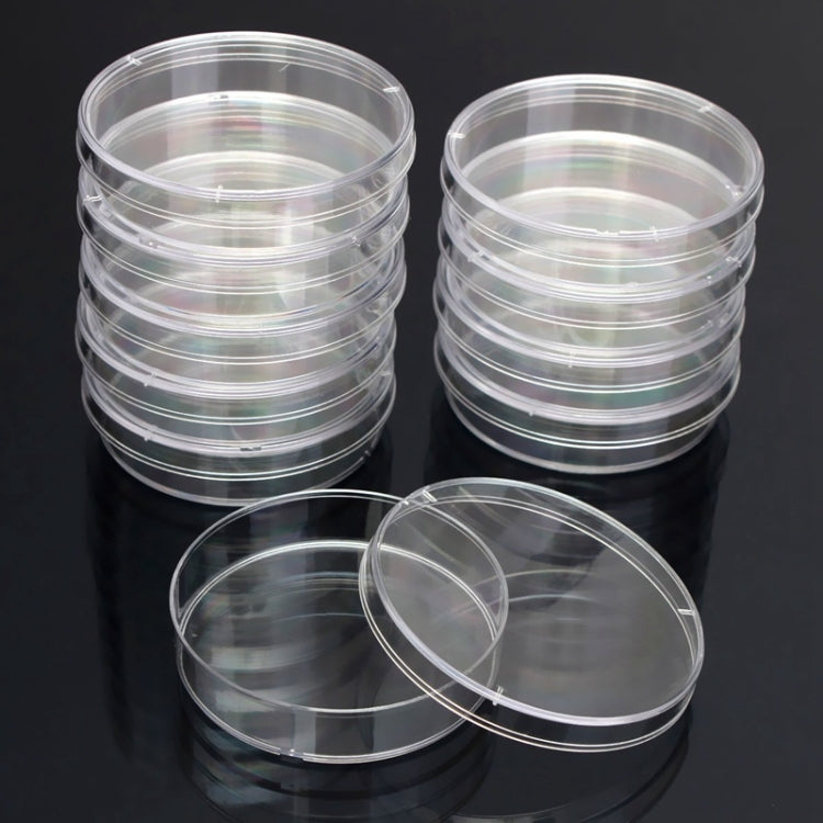 Piastre di Petri sterili in polistirolo da 10 pezzi Piastre per batteri Forniture per laboratorio medico biologico scientifico, 55mm, 60mm, 70mm, 90mm, 100mm, 150mm