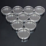 Piastre di Petri sterili in polistirolo da 10 pezzi Piastre per batteri Forniture per laboratorio medico biologico scientifico, 55mm, 60mm, 70mm, 90mm, 100mm, 150mm