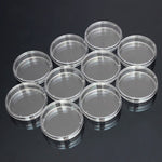 Piastre di Petri sterili in polistirolo da 10 pezzi Piastre per batteri Forniture per laboratorio medico biologico scientifico, 55mm, 60mm, 70mm, 90mm, 100mm, 150mm