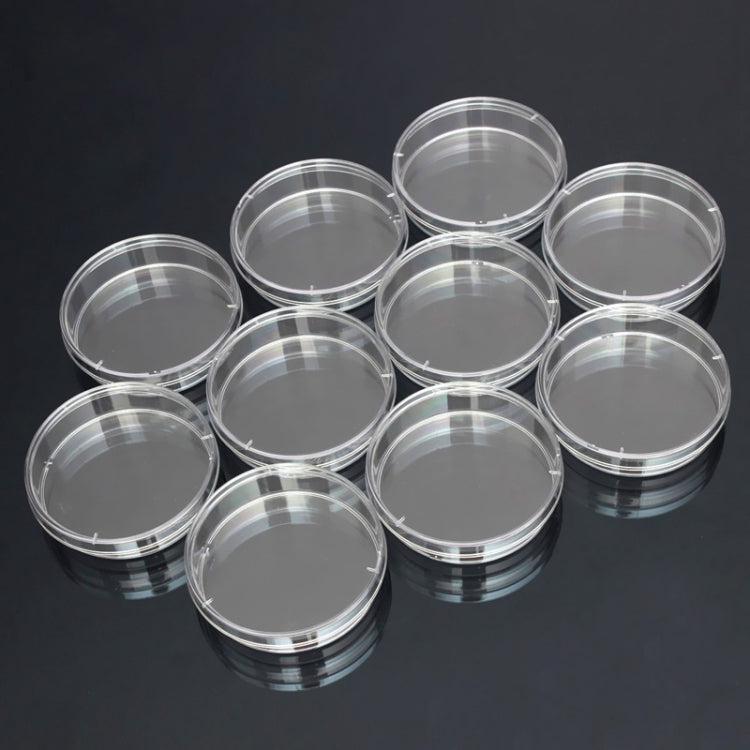 Piastre di Petri sterili in polistirolo da 10 pezzi Piastre per batteri Forniture per laboratorio medico biologico scientifico, 55mm, 60mm, 70mm, 90mm, 100mm, 150mm