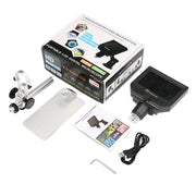 Microscopio per riparazione di telefoni cellulari HD G600A Microscopio elettronico con schermo da 4,3 pollici, EU Plug, US Plug