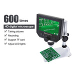 Microscopio elettronico HD 600x con schermo OLED 4,3 pollici