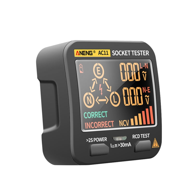 ANENG AC11 Tester per presa display digitale multifunzionale Tester per filo di terra elettrico