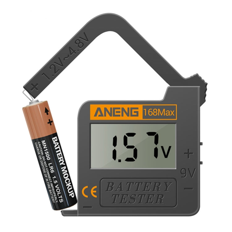 Tester per batteria portatile ANENG 168MAX da 2 pezzi Tester di potenza della batteria ad alta precisione Tester di capacità della batteria