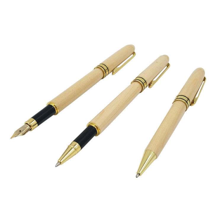 Set di penne creative in acero con scatola di penne in legno, regali per ufficio di cancelleria per studenti, Fountain Pen+Signing Pen+Pen Box, 2PCS Ballpoint Pen+Pen Box, Fountain Pen+Ballpoint Pen+Pen Box, Signing Pen+Ballpoint Pen+Pen Box