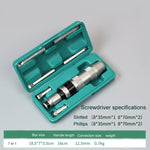 Set di bussole per cacciaviti a percussione per viti ostinate e arrugginite, 7 In 1, 8 In 1, 13 In 1 Iron Box, S2 12 In 1