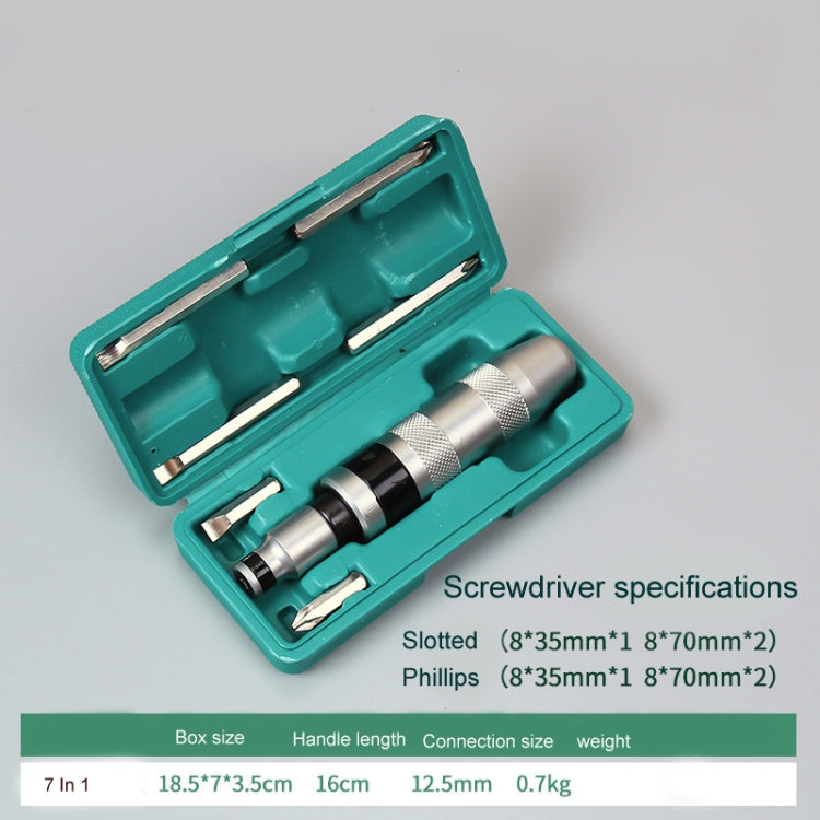 Set di bussole per cacciaviti a percussione per viti ostinate e arrugginite, 7 In 1, 8 In 1, 13 In 1 Iron Box, S2 12 In 1