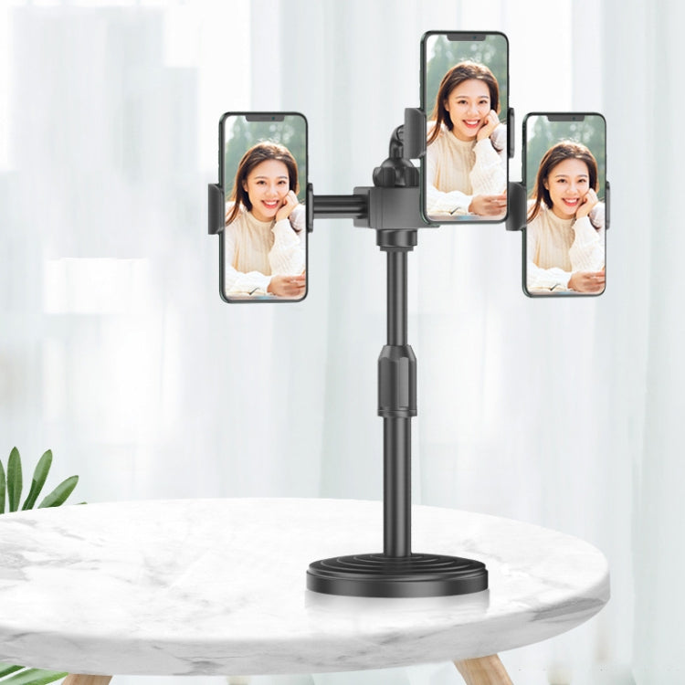 Supporto da tavolo retrattile universale con luce per smartphone