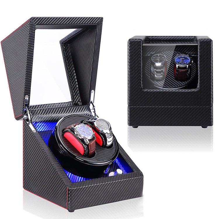 Scatola di avvolgimento del motore rotante dell'orologio meccanico automatico dell'agitatore dell'orologio, spina USA / UE / Regno Unito, Pure Carbon Fiber Pattern, Black & White, All Black, Ebony White, Ebony, Ebony Camel Flannel, Black Camel Flannel ...