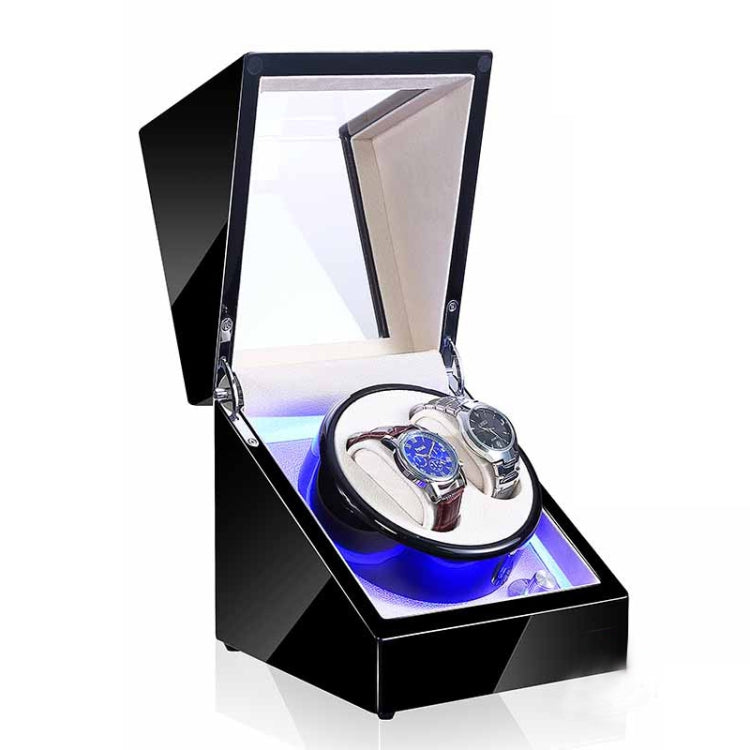 Scatola di avvolgimento del motore rotante dell'orologio meccanico automatico dell'agitatore dell'orologio, spina USA / UE / Regno Unito, Pure Carbon Fiber Pattern, Black & White, All Black, Ebony White, Ebony, Ebony Camel Flannel, Black Camel Flannel ...