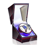 Scatola di avvolgimento del motore rotante dell'orologio meccanico automatico dell'agitatore dell'orologio, spina USA / UE / Regno Unito, Pure Carbon Fiber Pattern, Black & White, All Black, Ebony White, Ebony, Ebony Camel Flannel, Black Camel Flannel ...
