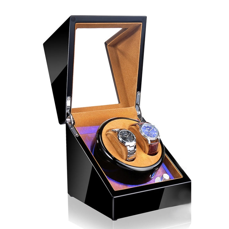 Scatola di avvolgimento del motore rotante dell'orologio meccanico automatico dell'agitatore dell'orologio, spina USA / UE / Regno Unito, Pure Carbon Fiber Pattern, Black & White, All Black, Ebony White, Ebony, Ebony Camel Flannel, Black Camel Flannel ...