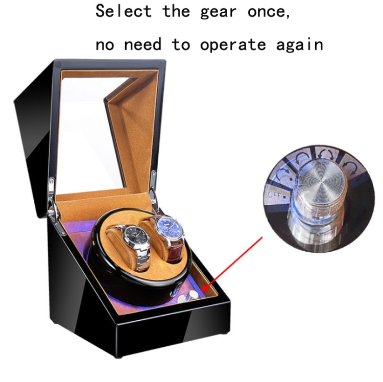 Scatola di avvolgimento del motore rotante dell'orologio meccanico automatico dell'agitatore dell'orologio, spina USA / UE / Regno Unito, Pure Carbon Fiber Pattern, Black & White, All Black, Ebony White, Ebony, Ebony Camel Flannel, Black Camel Flannel ...